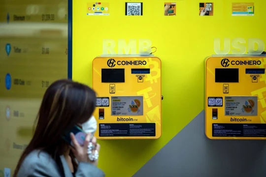 Các máy ATM Bitcoin do Coinhero vận hành ở Hong Kong, Trung Quốc (Ảnh: Bloomberg)