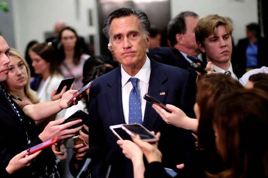 Thượng nghị sĩ Mitt Romney là thành viên đảng Cộng hòa duy nhất bỏ phiếu chống lại Tổng thống Trump trong phiên xét xử tại Thượng viện (Ảnh: National Review)