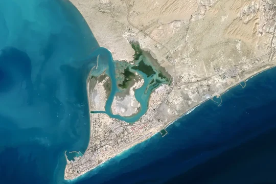 Jask, còn được gọi là Bandar-e Jask, là một thị trấn cảng phía nam Iran, nằm trên Vịnh Oman, ngay bên ngoài Eo biển Hormuz. Ảnh: Getty.