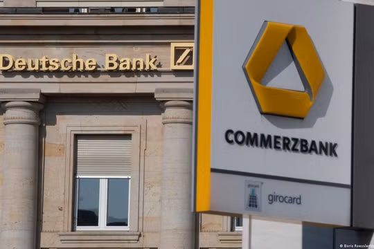 Deutsche Bank có nguy cơ trở thành mắt xích yếu tiếp theo của hệ thống ngân hàng (Ảnh: DW)