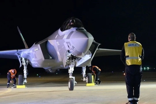 Máy bay chiến đấu tàng hình F-35 tại căn cứ không quân Nevatim gần Beersheba, Israel (Ảnh: Getty)