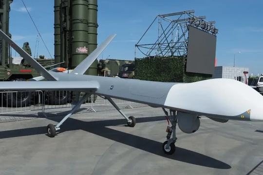 Mẫu máy bay không người lái Orion của quân đội Nga. Ảnh: Getty.