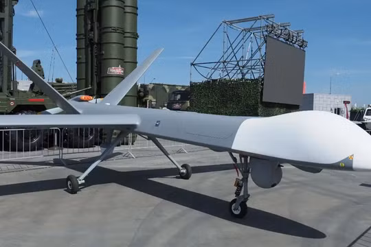 Mẫu máy bay không người lái Orion của quân đội Nga. Ảnh: Getty.