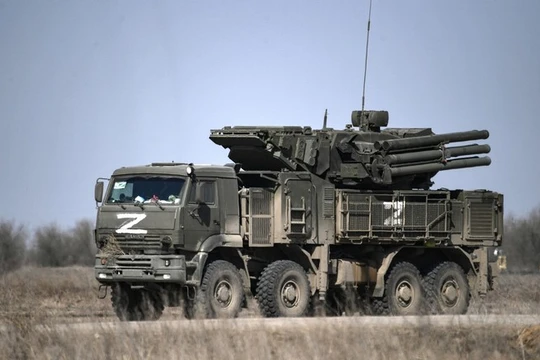 Hệ thống tên lửa và pháo phòng không Pantsir-S1 của Nga. Ảnh: Sputnik.