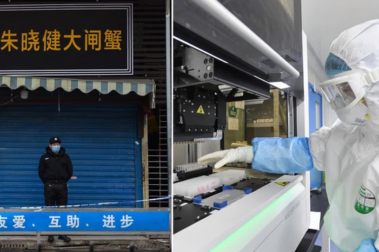 Nhiều hãng tin nước ngoài từng đưa ra giả thuyết virus corona chủng mới rò rỉ từ phòng thí nghiệm ở Vũ Hán (Ảnh: Metro)