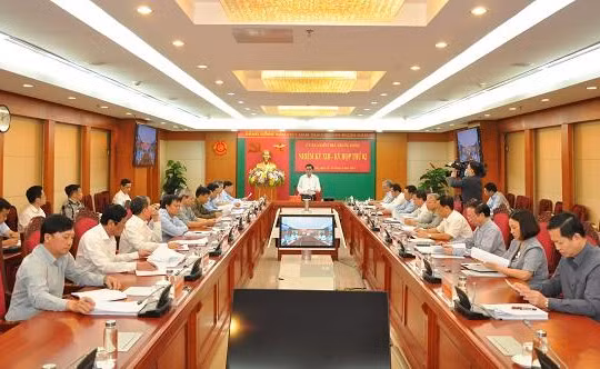 Toàn cảnh Kỳ họp thứ 2 của Uỷ ban Kiểm tra Trung ương. 