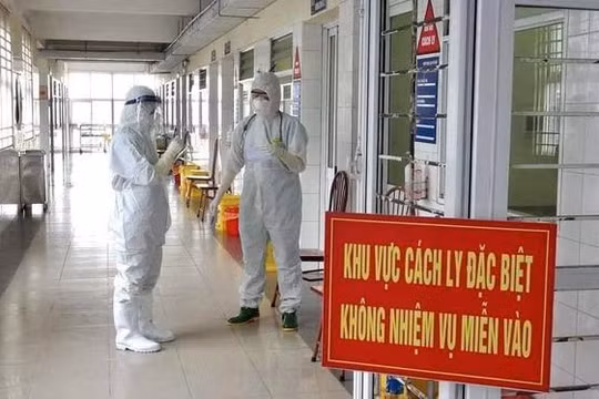 Khu vực cách ly ở bệnh viện (Ảnh - BYT)