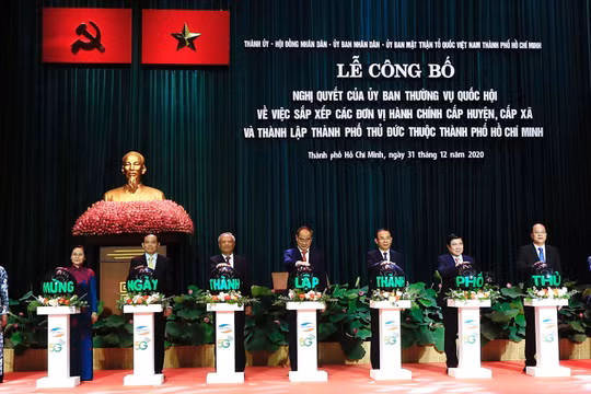 Thành phố Thủ Đức đã chính thức được phủ sóng 5G vào ngày 31/12/2020 cùng với nghi thức thành lập đơn vị hành chính thuộc TP HCM.