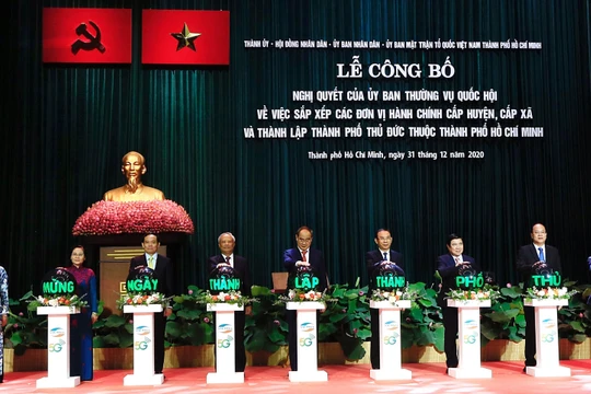 Thành phố Thủ Đức đã chính thức được phủ sóng 5G vào ngày 31/12/2020 cùng với nghi thức thành lập đơn vị hành chính thuộc TP HCM.