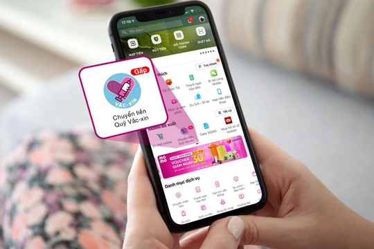 Số tiền tối thiểu là 20.000 đồng cho mỗi giao dịch chuyển tiền đến Quỹ Vắc-xin phòng COVID-19 của Chính phủ.