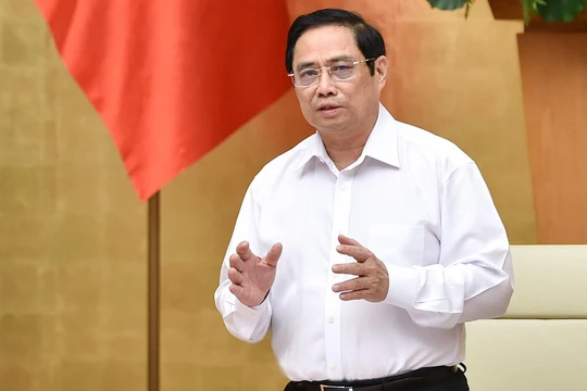 Thủ tướng Phạm Minh Chính chủ trì phiên họp Chính phủ thường kỳ tháng 8/2021.