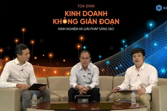 Hội thảo Kinh doanh không gián đoạn diễn ra trực tuyến.