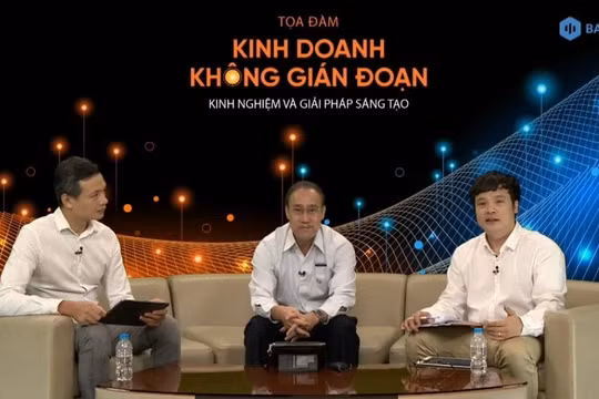 Hội thảo Kinh doanh không gián đoạn diễn ra trực tuyến.