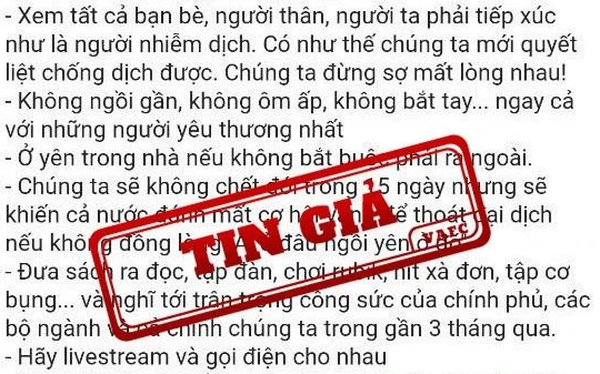 Tin giả được đăng trên nhiều tài khoản. Ảnh: VAFC