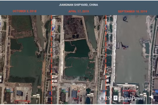 Hình ảnh vệ tinh tiết lộ bí mật quân sự của Trung Quốc