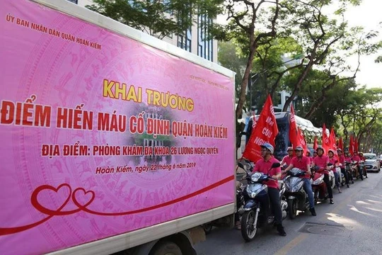 Từ hôm nay (22/6), người dân Hà Nội có thêm một địa điểm hiến máu tại Trung tâm Y tế quận Hoàn Kiếm.