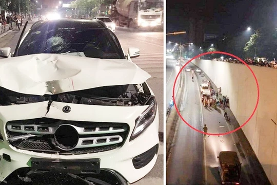 Vụ tai nạn giao thông tại hầm Kim Liên (Hà Nội) khiến 2 người chết ngày 1/5 vừa qua.