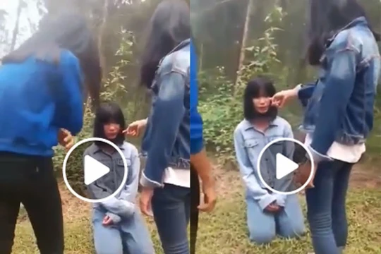 Nữ sinh Nghệ An bị các bạn dọa nạt