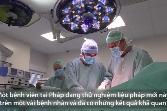 Nhóm bác sĩ phẫu thuật của Bệnh viện Georges-Francois Leclerc tại Pháp