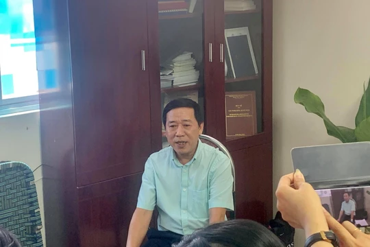 Ông Nguyễn Đức Vinh - Vụ trưởng Vụ Sức khỏe Bà mẹ - Trẻ em trong buổi họp sáng 15/8 tại Bộ Y tế.