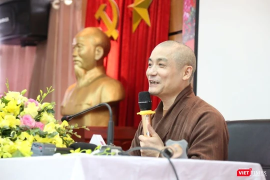 Thượng tọa Thích Tiến Đạt - Viện chủ Đại Từ Ân - Trường Trung cấp Phật học Hà Nội.