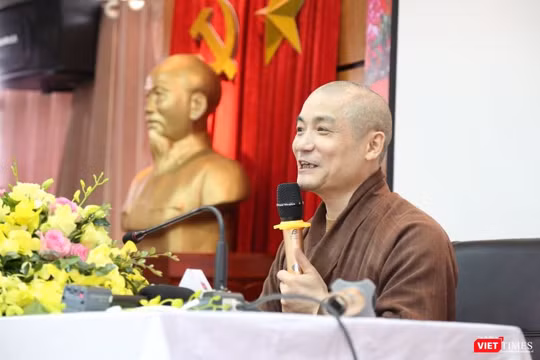 Thượng tọa Thích Tiến Đạt - Viện chủ Đại Từ Ân - Trường Trung cấp Phật học Hà Nội.