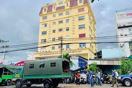 Trụ sở công ty Alibaba chiều ngày 18/9/2019. (Ảnh: Nghĩa Bùi)