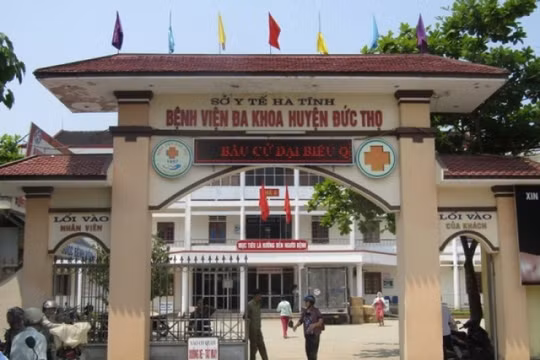 Bệnh viện đa khoa huyện Đức Thọ (Hà Tĩnh) - nơi xảy ra vụ việc