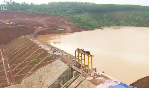 Đập thủy điện Đắk Kar, tỉnh Đắk Nông (Ảnh: Báo Hà Nội mới).