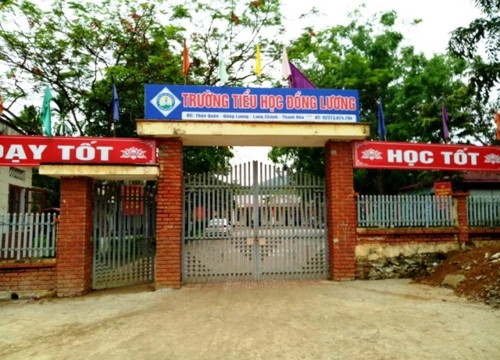 Trường Tiểu học Đồng Lương (Thanh Hóa) nơi xảy ra vụ việc