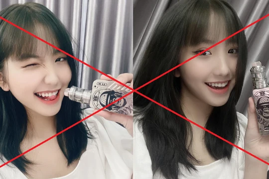 Một nữ KOL quảng cáo cho thuốc lá điện tử, 