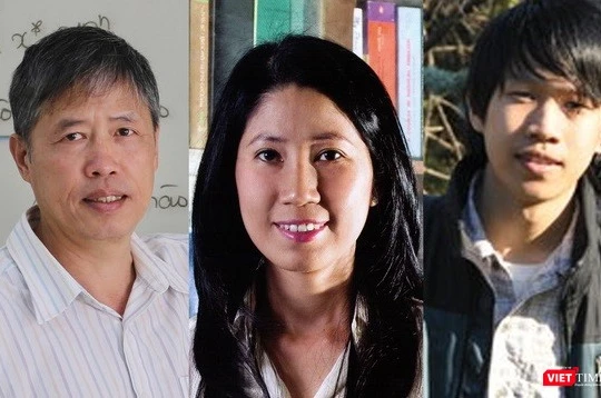 Từ trái qua phải PGS.TS. Phạm Tiến Sơn, PGS.TS. Vương Thị Ngọc Lan, TS. Nguyễn Trương Thanh Hiếu (Ảnh: Quỹ Phát triển KH&CN QG)
