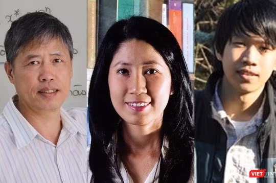 Từ trái qua phải PGS.TS. Phạm Tiến Sơn, PGS.TS. Vương Thị Ngọc Lan, TS. Nguyễn Trương Thanh Hiếu (Ảnh: Quỹ Phát triển KH&CN QG)