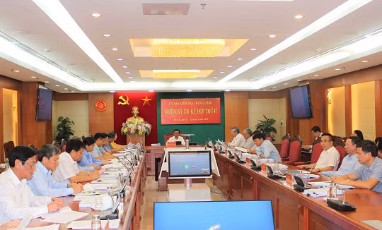 Kỳ họp 47 của Ủy ban Kiểm tra Trung ương. Ảnh: UKTTW