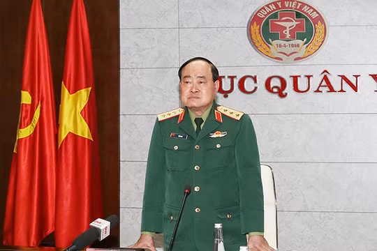 Thượng tướng Trần Đơn chủ trì hội nghị. Ảnh: BQP.