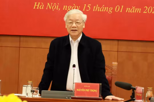 Tổng Bí thư, Chủ tịch nước Nguyễn Phú Trọng yêu cầu đẩy nhanh tiến độ, xử lý dứt điểm các vụ án, vụ việc tham nhũng, kinh tế nghiêm trọng, phức tạp. Ảnh: VGP.