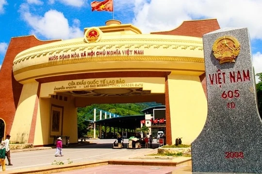 Cửa khẩu quốc tế Lao Bảo. Ảnh: quangtri.gov,vn