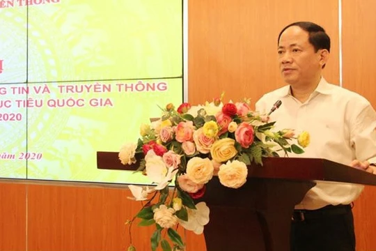 Thứ trưởng Phạm Anh Tuấn phát biểu tại Hội nghị. Ảnh MIC.