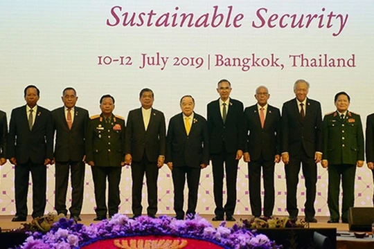 Bộ trưởng Quốc phòng các nước ASEAN tại Hội nghị ADMM-13. Ảnh: Bộ Quốc phòng.