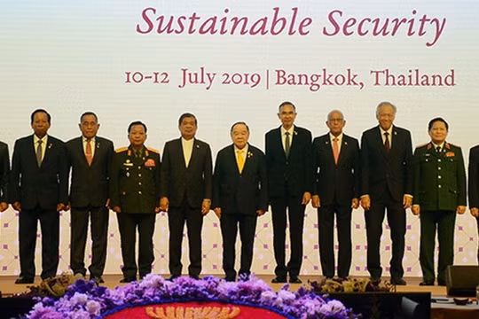 Bộ trưởng Quốc phòng các nước ASEAN tại Hội nghị ADMM-13. Ảnh: Bộ Quốc phòng.