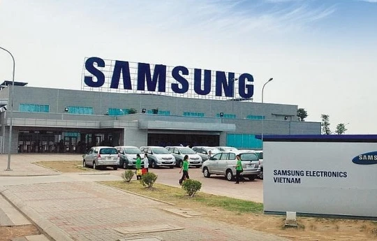 Công ty TNHH Samsung Display Việt Nam - nơi bệnh nhân mắc COVID-19 thứ 262 làm việc. Ảnh: Samsung Việt Nam.