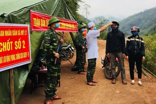 Biên phòng Nghệ An siết chặt tuyến biên giới. Ảnh: Nghean.gov.vn