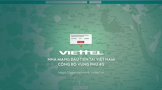 Truy cập bản đồ chất lượng vùng phủ sóng 4G, người dùng sẽ kiểm tra được chất lượng mạng tại bất cứ nơi nào ở Việt Nam. Ảnh: Diệu Linh
