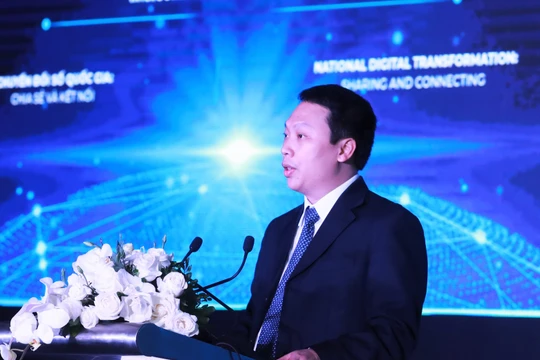 Thứ trưởng Bộ Thông tin và Truyền thông Nguyễn Huy Dũng phát biểu tại sự kiện