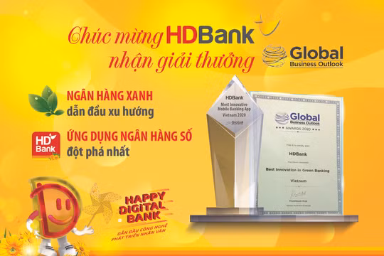 HDBank ghi điểm cao và đạt danh hiệu “Ngân hàng xanh dẫn đầu xu hướng” 