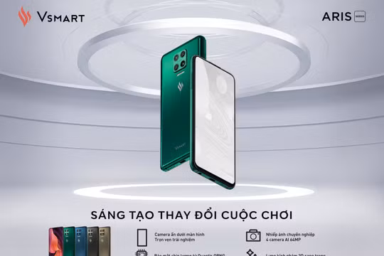 Với Aris Pro, VinSmart đã trở thành một trong số những hãng đầu tiên trên thế giới ứng dụng thành công công nghệ Camera ẩn dưới màn hình