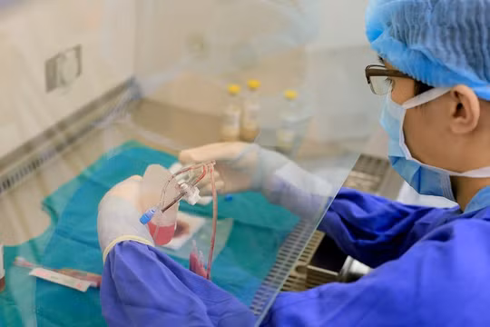 Vinmec đã sử dụng cơ chế tế bào gốc sau khi được tách chiết, truyền vào cơ thể người bệnh sẽ giúp tiết ra một số chất như “siêu vitamin” để nghiên cứu điều trị nhiều bệnh phức tạp