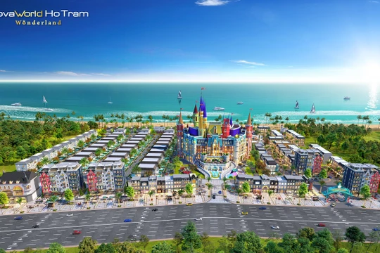 Tổng thể phân kỳ Wonderland – NovaWorld Ho Tram với quy hoạch hơn 50% sản phẩm là shophouse.