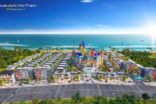 Tổng thể phân kỳ Wonderland – NovaWorld Ho Tram với quy hoạch hơn 50% sản phẩm là shophouse.