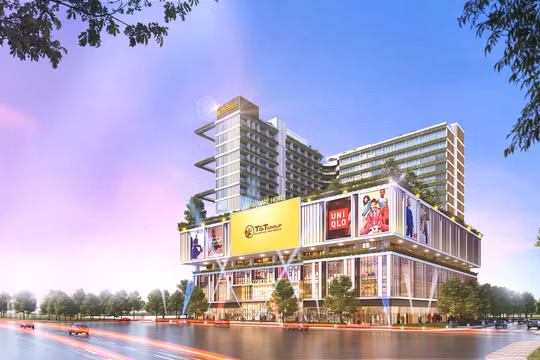 Phối cảnh dự án Trung tâm thương mại – dịch vụ - giải trí, phức hợp do Tập đoàn T&T Group làm chủ đầu tư
